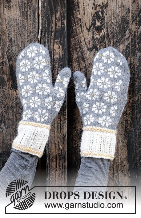 Zestaw na wzór Drops Winter Daisies 2