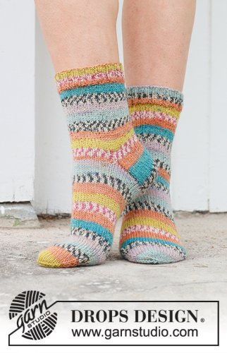 Zestaw na wzór Drops Winter Festival Socks 1
