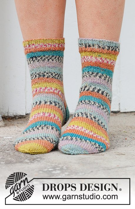 Zestaw na wzór Drops Winter Festival Socks 2