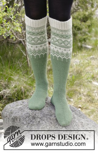 Zestaw na wzór Drops Perles du Nord Socks 1