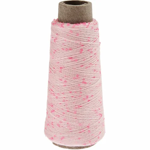 Nić z cekinami Rico Design Make It Blumchen 006 kolor pudrowy