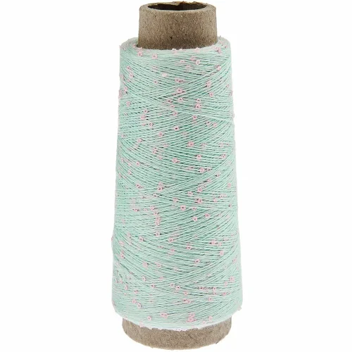 Nić z cekinami Rico Design Make It Blumchen 009 kolor jasnoniebieski