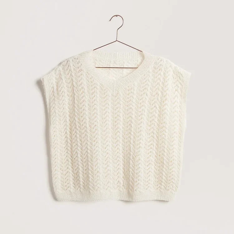 Rico Design Cotton Merino Lace Solid 001 cream