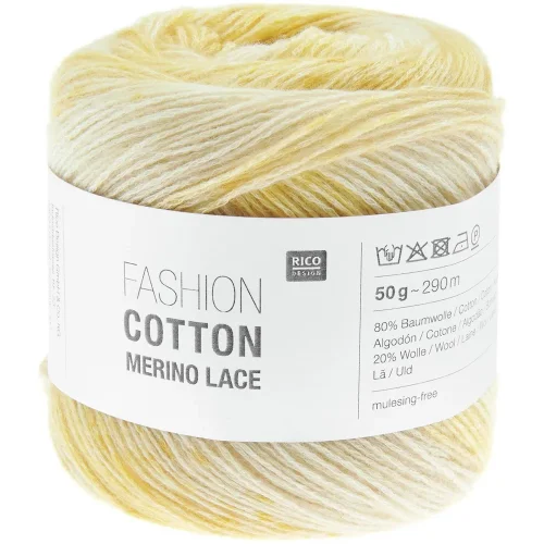 Rico Design Cotton Merino Lace 012 lemons