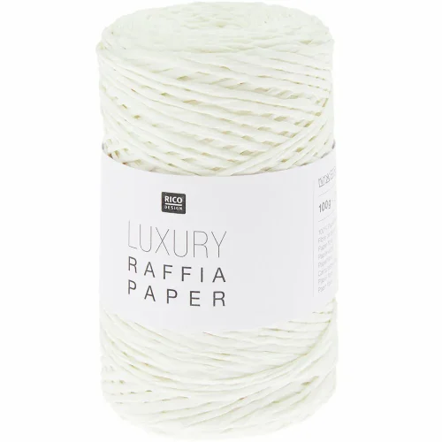 Rico Design Raffia Paper 001 biały