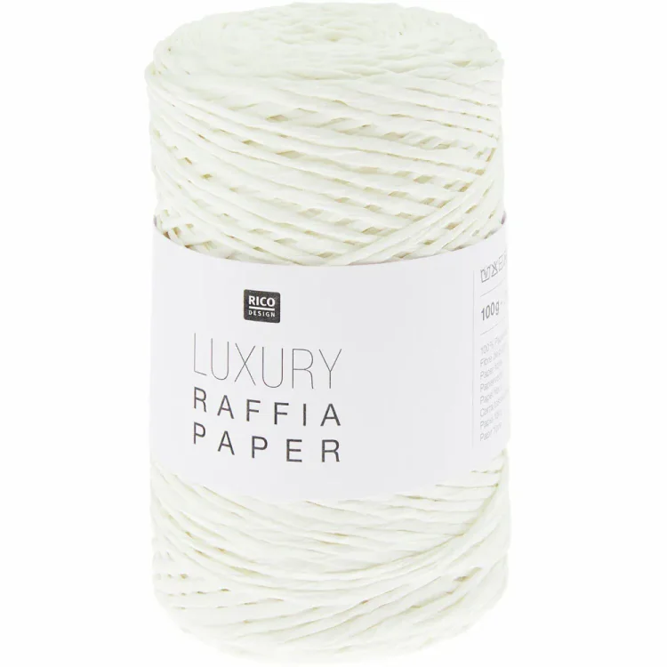Rico Design Raffia Paper 001 biały