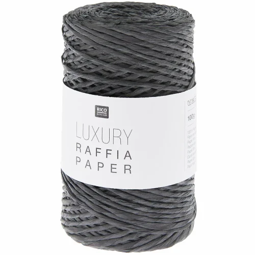 Rico Design Raffia Paper 008 czarny