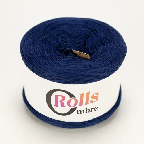 Ombre Rolls Merino atramentowy niebieski