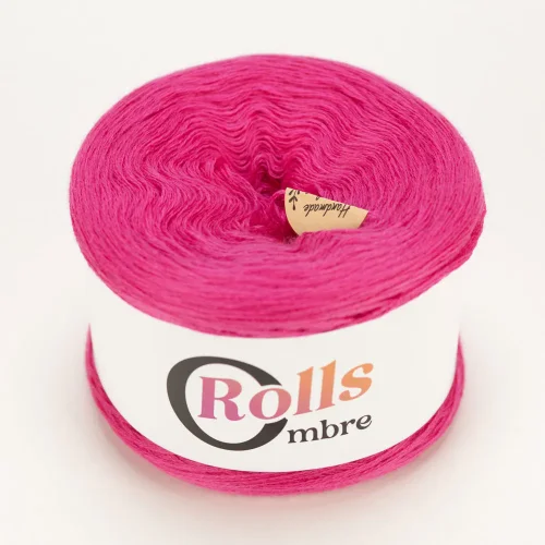 Ombre Rolls Merino fuksja