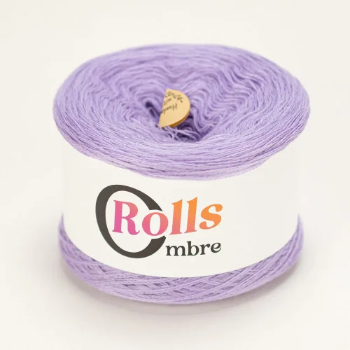 Ombre Rolls Merino liliowa mgła