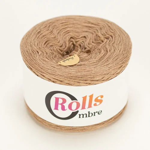 Ombre Rolls Merino miodowy camel
