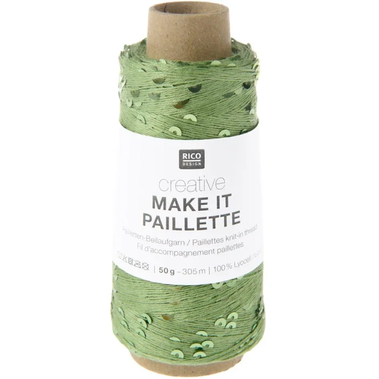 Rico Design Make It Paillette 002 zielony