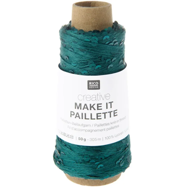 Rico Design Make It Paillette 003 petrol