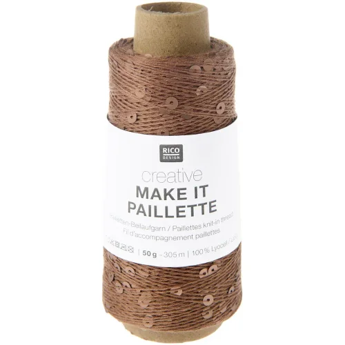 Rico Design Make It Paillette 005 brązowy