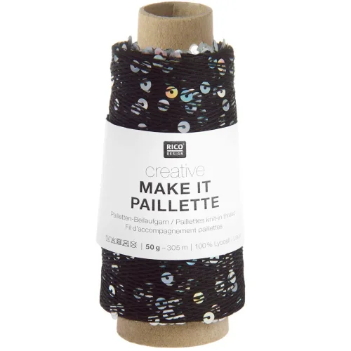 Rico Design Make It Paillette 012 czarny