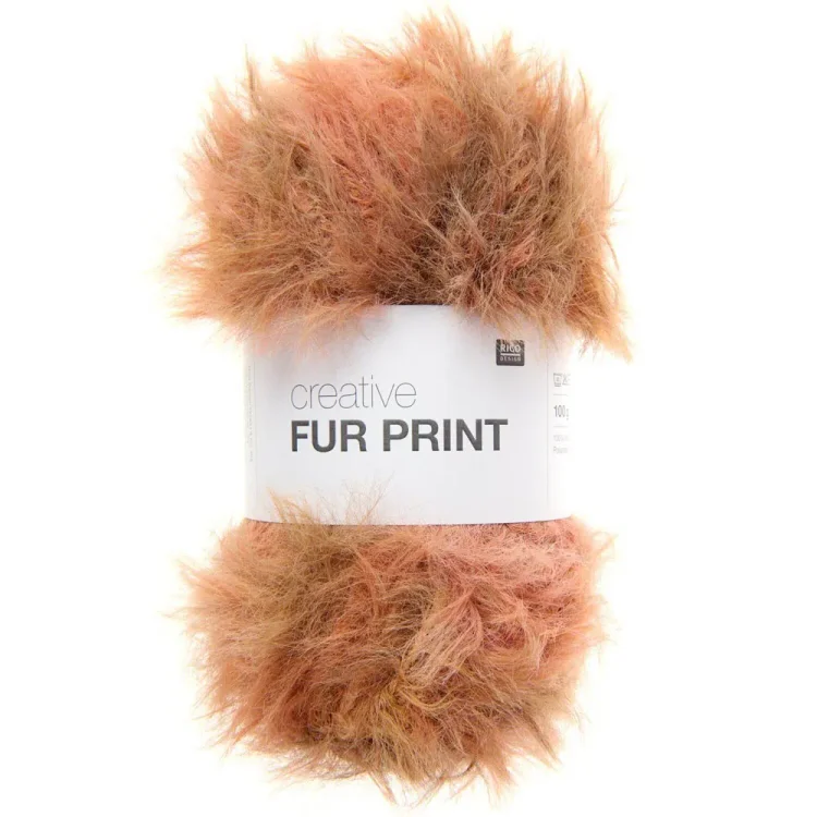 Rico Design Fur Print 001 Earthy Browns