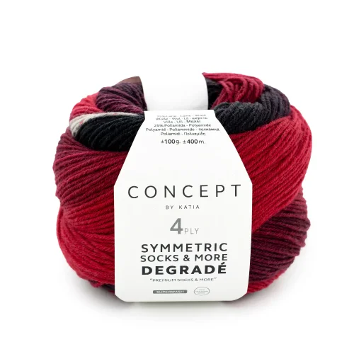 Katia Symmetric Socks & More - Degrade 53
