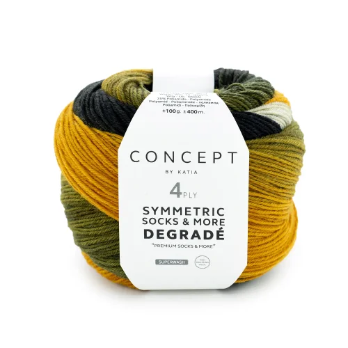 Katia Symmetric Socks & More - Degrade 54