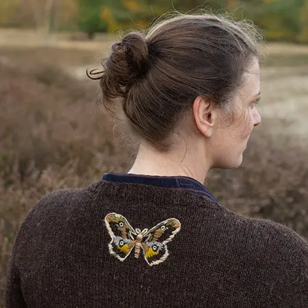 Wzór na haft motyl - Embroidery on Knits