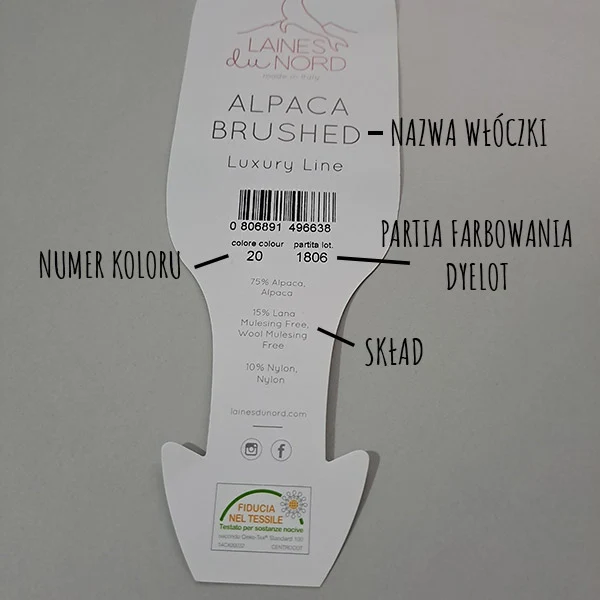 Etykieta włóczki